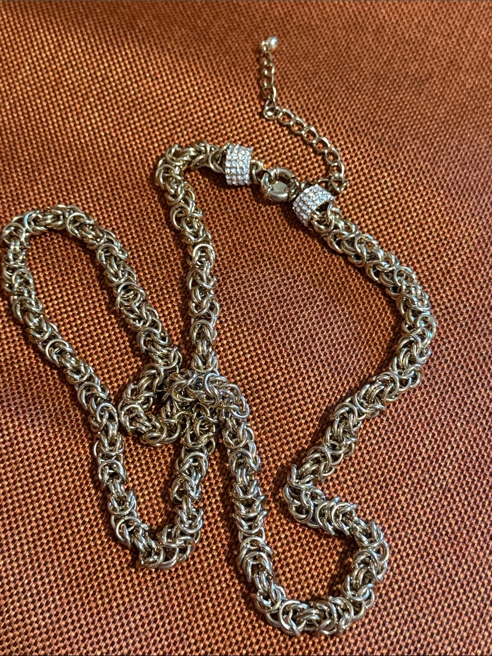 Premier Designs OPC heavy Byzantine Gold Tone Necklace